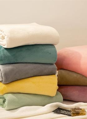 秋冬保暖兰绒四套色法加厚珊瑚绒双拼法莱纯绒LZC5901被件套