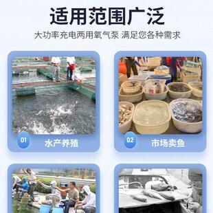 钓大功率交直充电鱼两用便式卖鱼大功率充携氧泵打CIM流氧机氧气