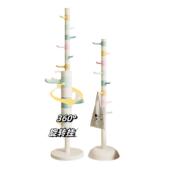 26儿童衣架落地网红客厅衣帽帽架女生卧旋转室挂架衣子落地衣架