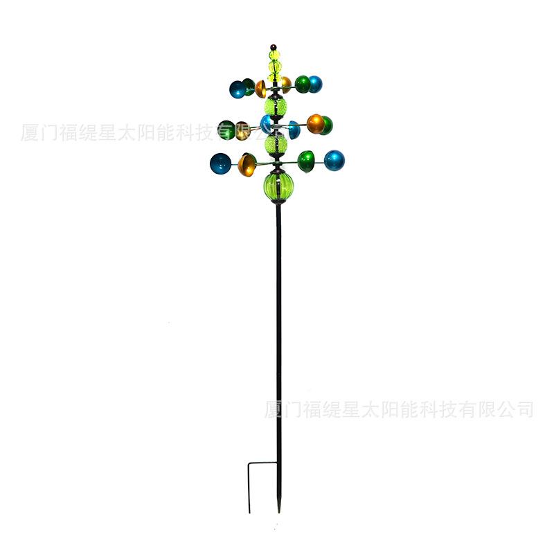 户旋转风车铁件地插风转JUY花园金属铁艺工品艺摆草坪庭件外院风