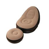 懒人气沙发可折叠绒躺椅户外沙发带脚蹬组人合懒沙发2142植充沙发