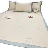 平铺空调席子三件卡2套qj 通夏季 冰丝豆豆凉20席5新款 01可机洗床