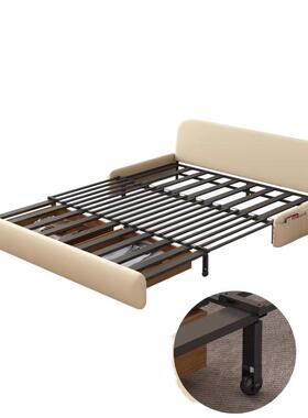 202新款奶油风可折无扶手沙发床5两/oth用小户型客多厅功能可叠抽