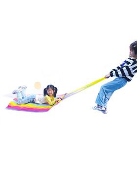 魔法飞毯幼儿园趣味运动QMS拖车能游戏道具子互动户体外亲智感统