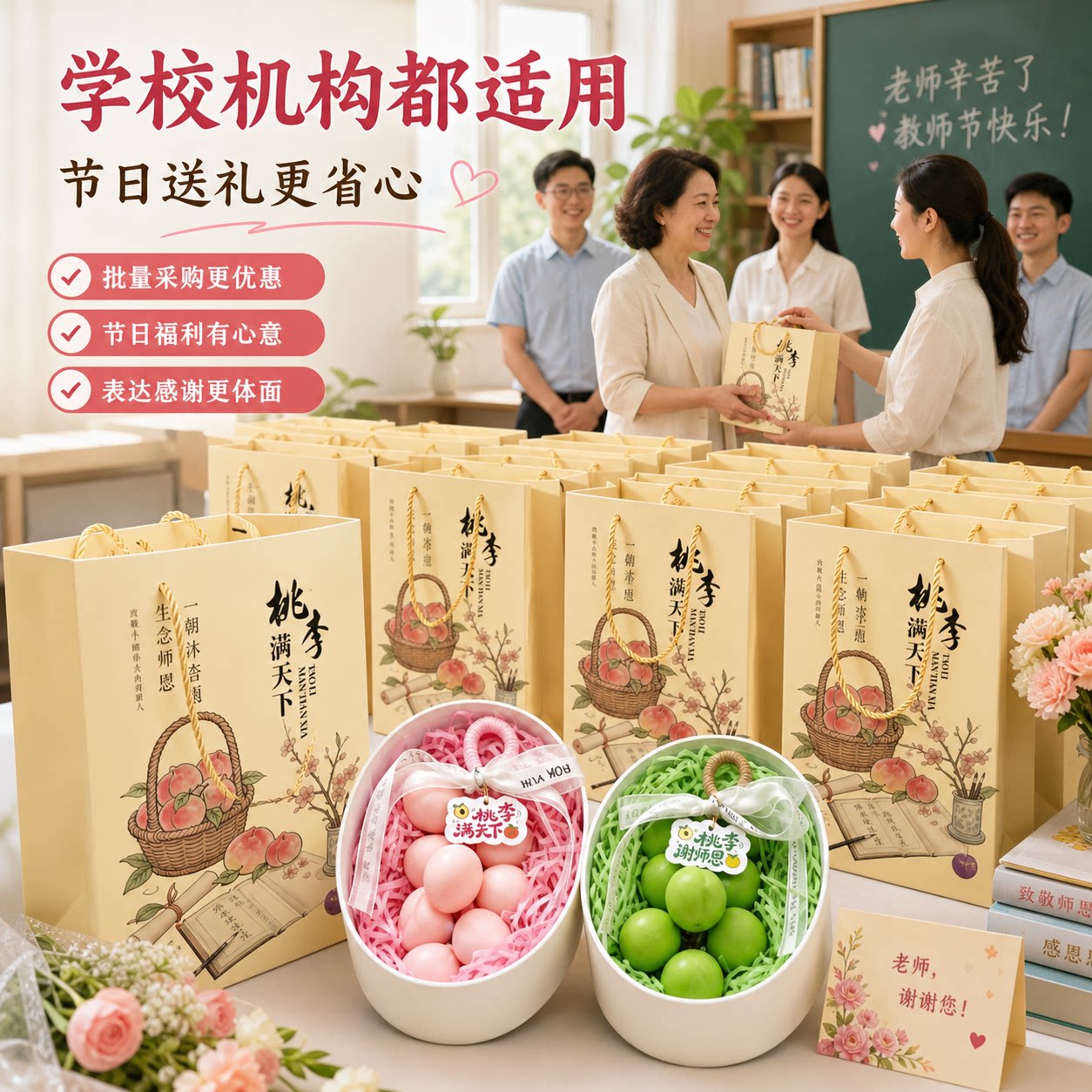 教师节限定手工皂礼盒桃李满天下图片