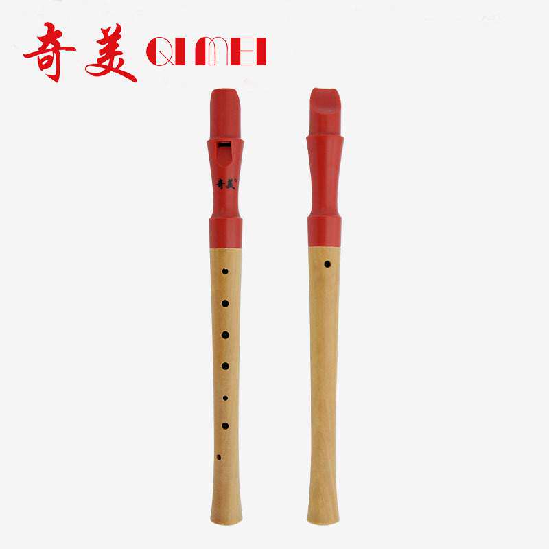 奇美竖笛8孔初学德式高音成人半木质笛子学生八孔儿童竖笛