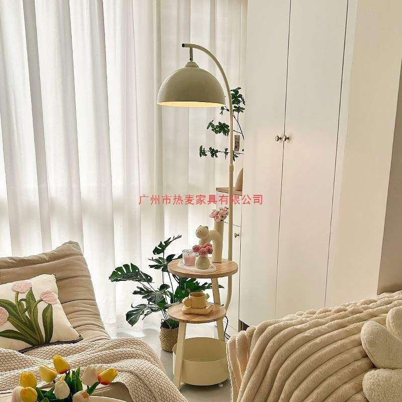 奶油风客厅沙发角落地灯卧室床头柜一体台灯无线充电边几中古立式,畜牧/养殖物资,畜牧/养殖器械,淘宝优惠券,粉丝福利购,淘宝优惠卷