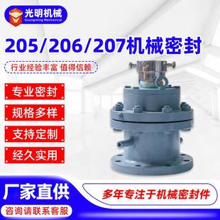 反应釜机械密封206高温高压双端面平衡碳化硅集装 205机械密封件