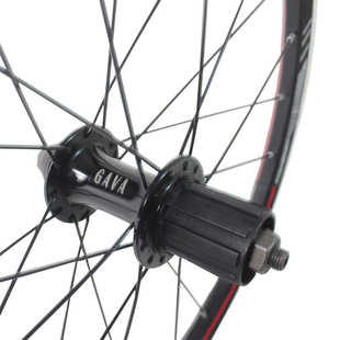 20寸折叠自行车公路车前后轮组406前轮74mm开档v刹快拆卡式轮毂