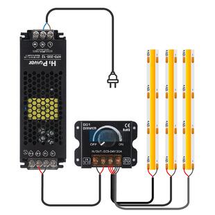 led灯带遥控调光器亮度色温调节控制开关DC5v12V-24V 30A大功率
