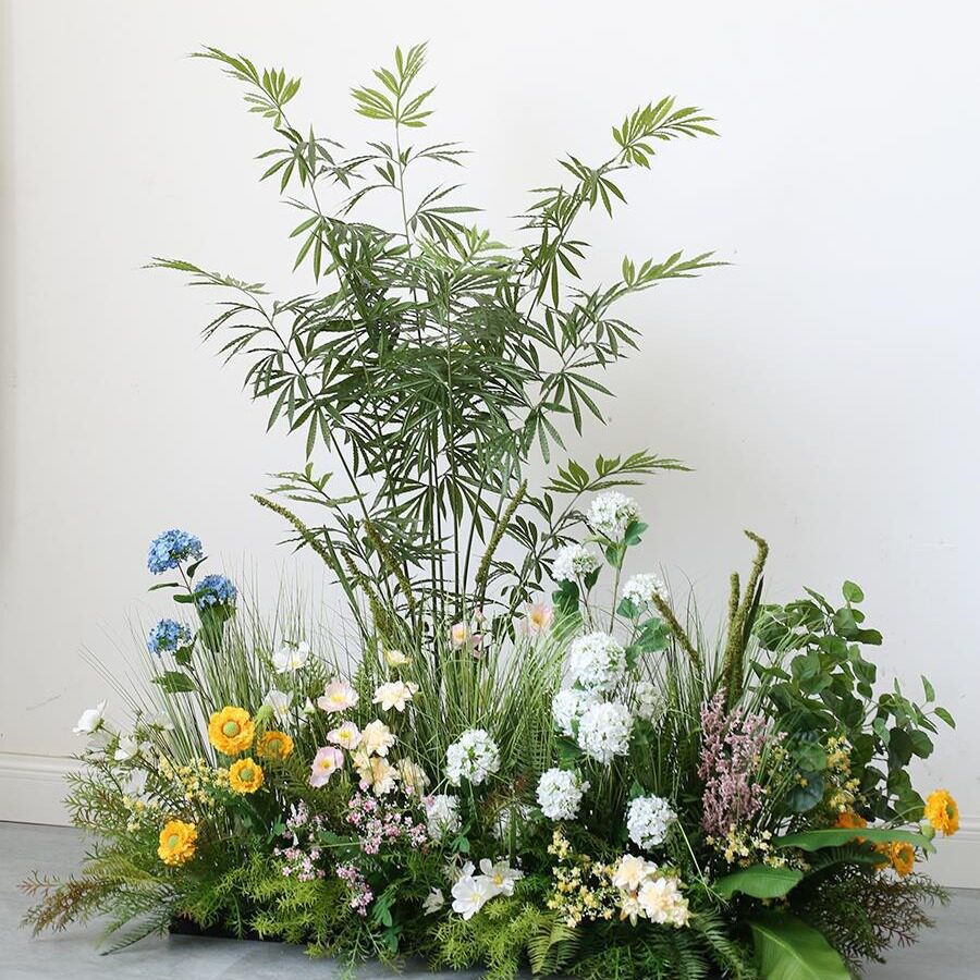 仿真花艺植物造景芦苇草丛园景服装橱窗办公室落地花丛摆件仿生景