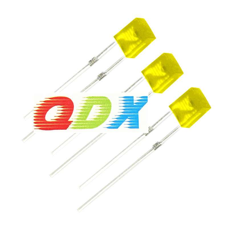 led直插2*3*4/234白发黄短脚 led234方形白发黄光 led234黄灯珠黄