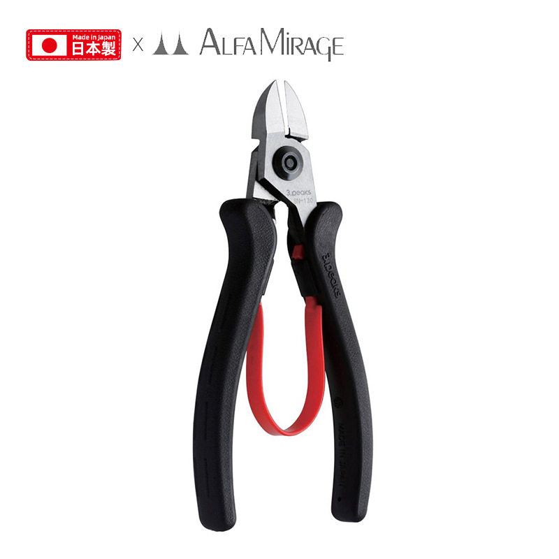 AlfaMirage日本三山牌剪钳特殊款铁丝2.0毫米精密珠宝微型钳子