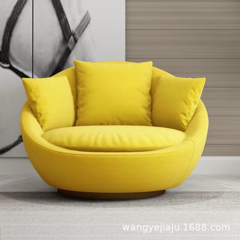 异形办公个性时尚休闲北欧现代公共区域办公会客休闲布艺沙发