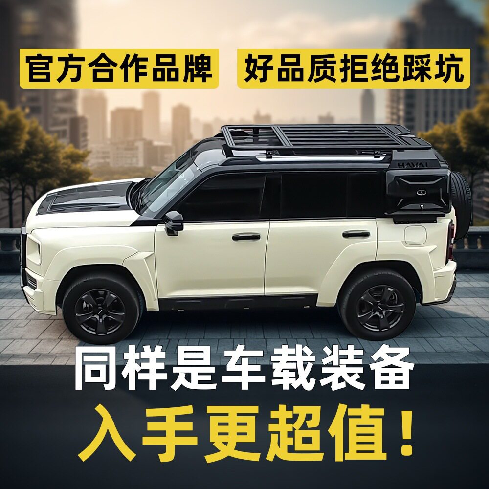 适用于哈弗H6/H7/H8车顶平台行李架侧梯侧边天幕专用改装配件