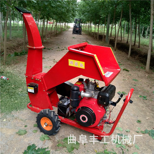 山地果园树枝粉碎机移动式柴油粉碎机 梨树桃树枝条粉碎机削片机