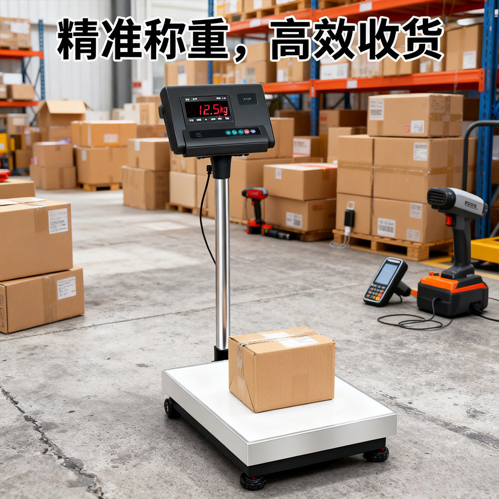 电子秤高精准工业电子称台秤300kg500kg电子磅快递收货专用称