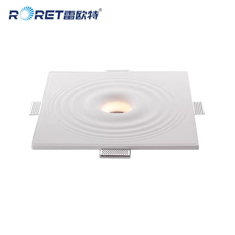 网红石膏灯水波纹客厅卧室灯过道智能水滴防眩射灯智能无主灯照明