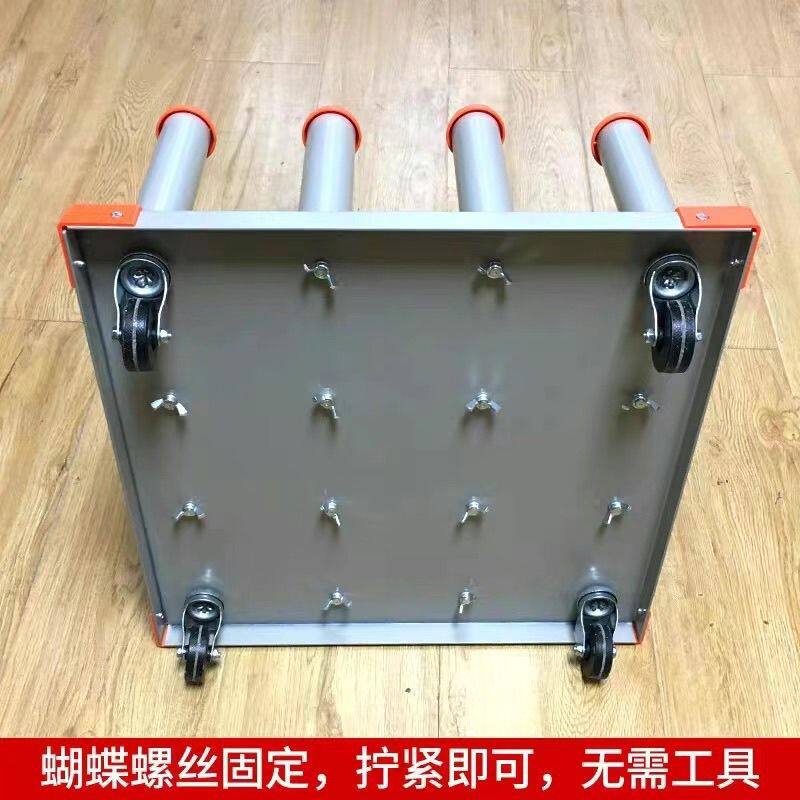 广告材料存放写真耗材收纳置物架卷材移动火箭卷料放料不倒翁落地
