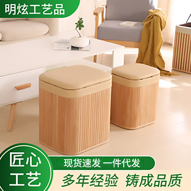 方便可当床尾凳换鞋凳小朋友玩具收纳箱翻盖布艺收纳箱批发多功能