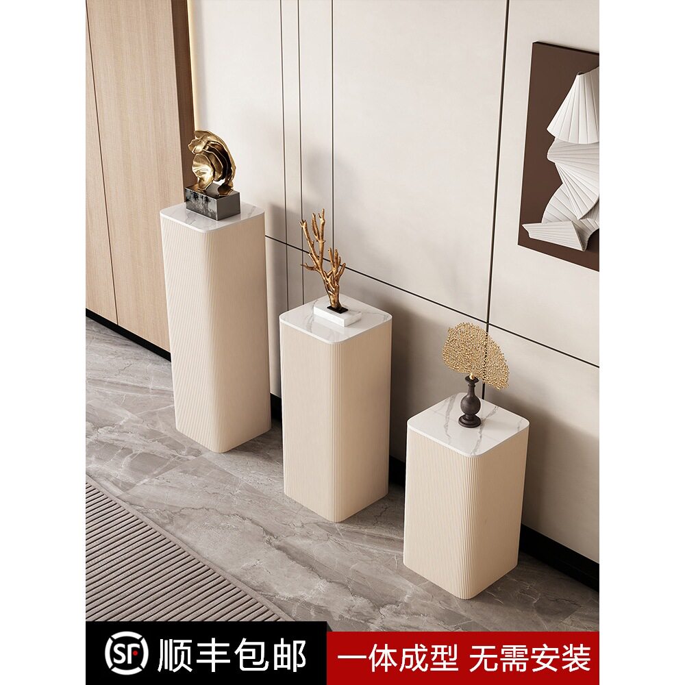 轻奢客厅花架高级感花盆架展示架置物架电视柜旁摆放架落地式摆件