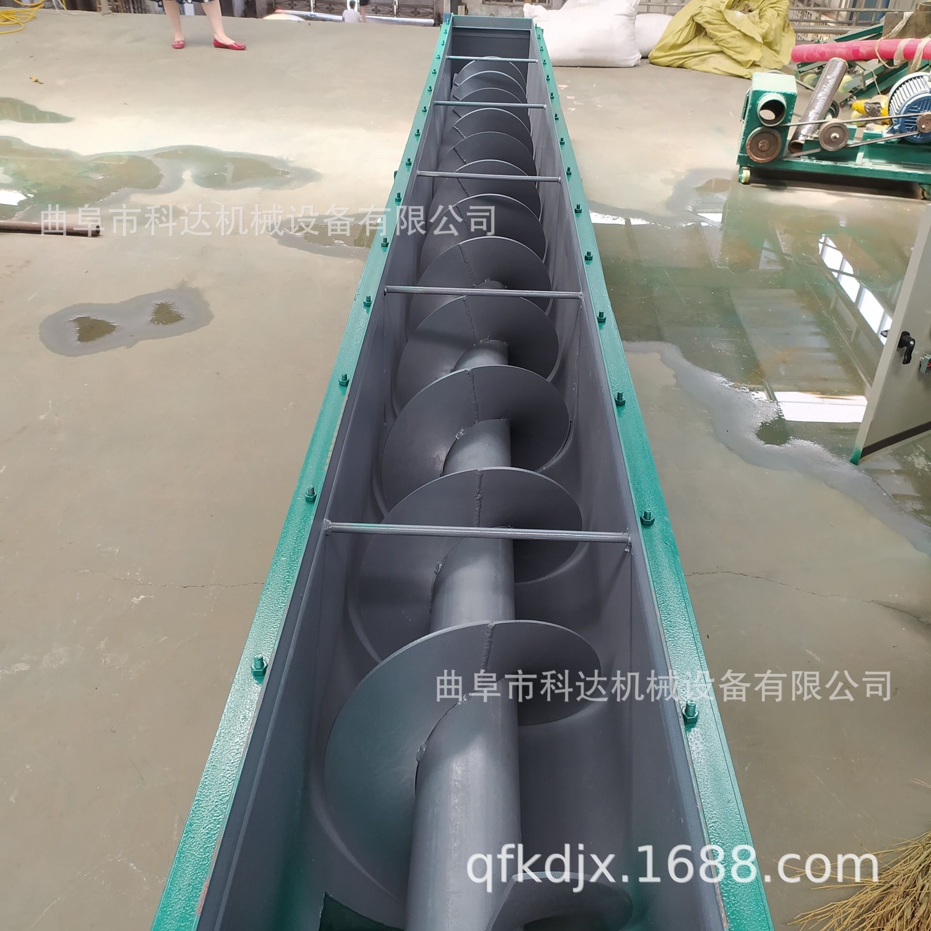 325mmU型干砂石子螺旋输送机XWZF 粮食石粉倾斜螺旋提升机