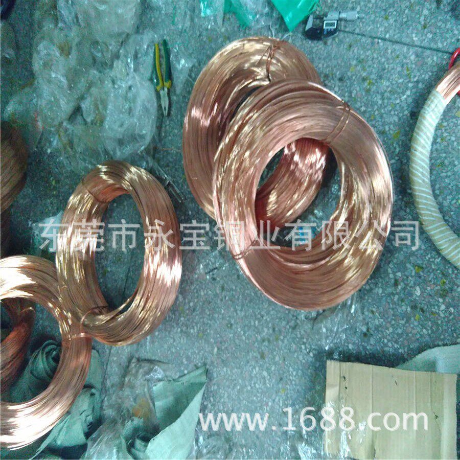 广西镀锡紫铜线现货供应C1100半硬紫铜丝0.80.5螺丝红铜线现货