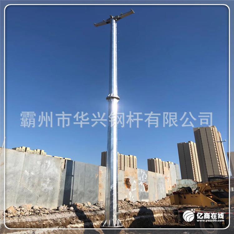 15米电力钢杆 双回路钢管杆 热镀锌钢管塔 终端钢制电线杆批发