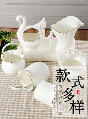 陶瓷金边骨瓷家用置物架筷子盒筷子篓收纳架厨房筷笼筷筒筷子笼