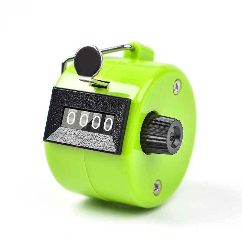 热销计数器手动机械点数器仓库盘C点人流统计塑料彩色手握式便携