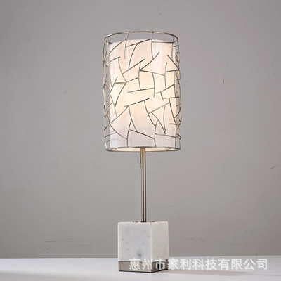 Embassy Suites现代简约客房卧室床头酒店台灯亚克力大理石灯具
