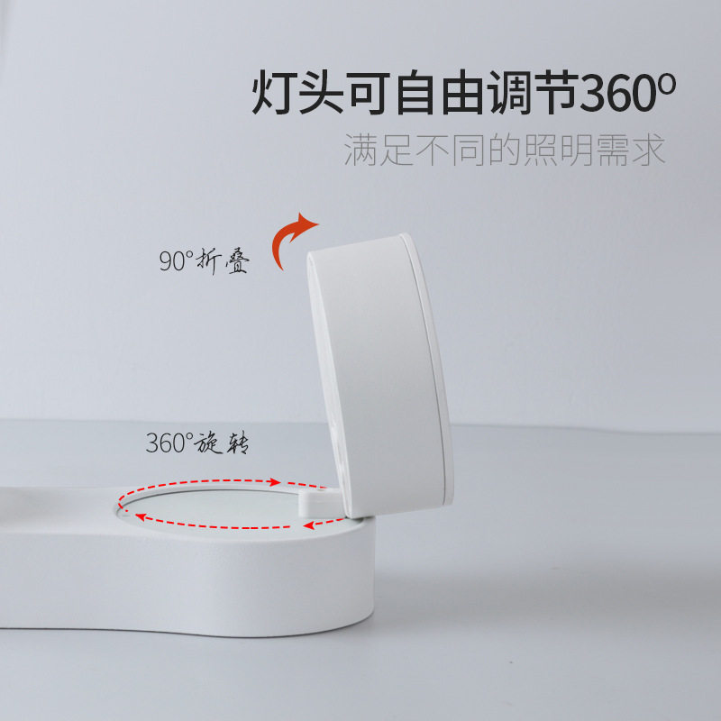 明装射灯可调角度led双头斗胆灯豆胆吸顶式免开孔筒灯无主灯照明