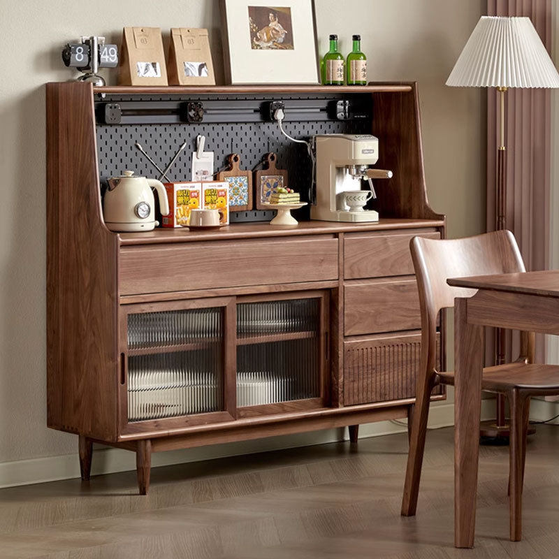 北美黑胡桃木餐边柜北欧实木餐厅柜现代简约收纳储物柜樱桃木矮柜,电子元器件市场,电线扎带/束线带,淘宝优惠券,粉丝福利购,淘宝优惠卷