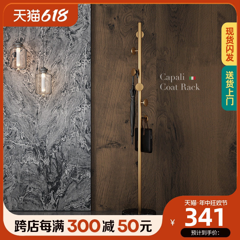 ft意式轻奢衣架落地卧室挂衣架家用室内客厅衣帽架简约玄关衣服架