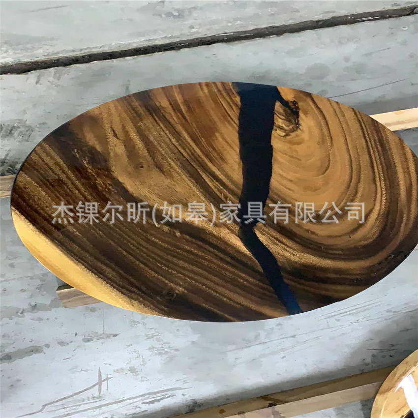 现代简约茶几餐桌两用轻奢小户型北欧飘窗圆形树脂桌
