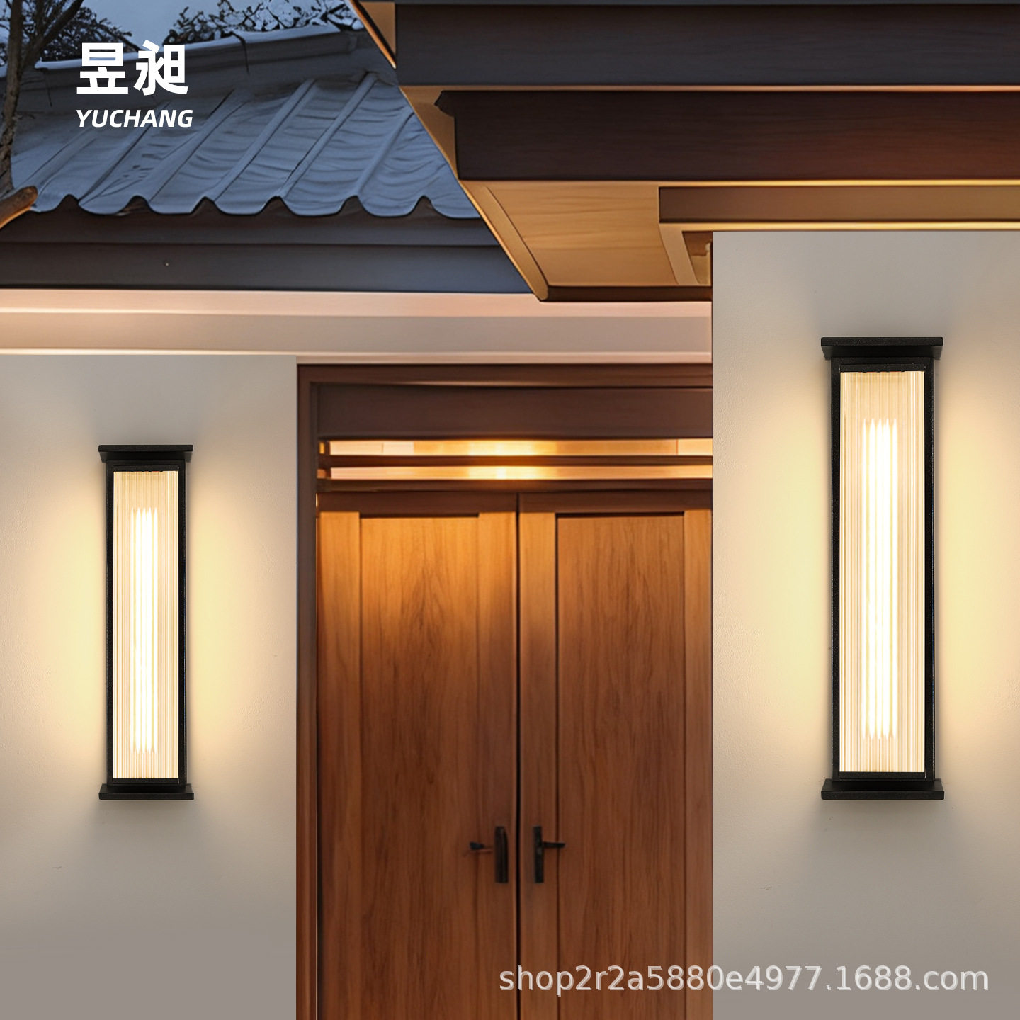 太阳能简约户外防水壁灯别墅酒店大门柱子两侧庭院阳台走廊露台灯