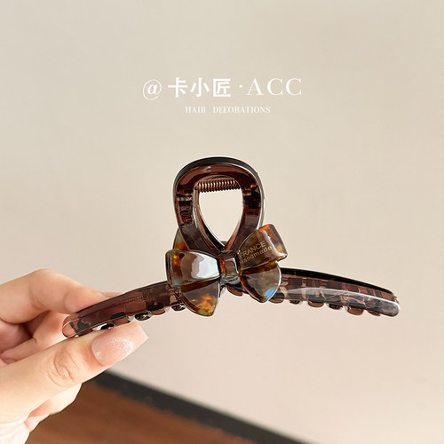 美拉德咖色抓夹女大号发量多发夹