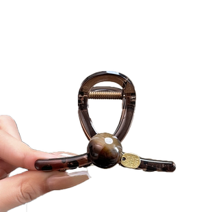 2026网红爆款发夹鲨鱼夹高级感后脑勺气质发抓夹发量少的夹子头饰