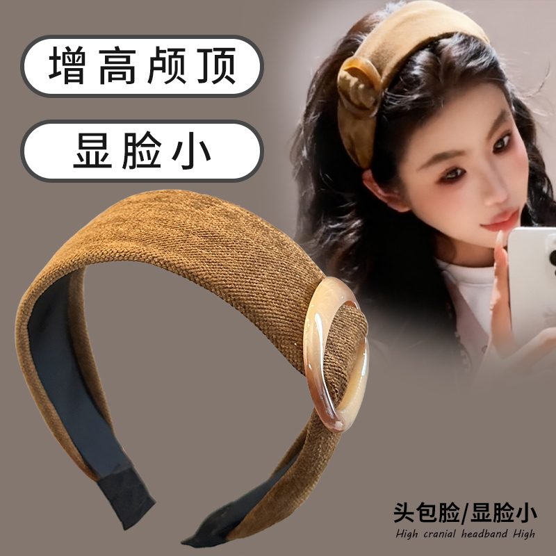 发箍女2025新款圆环扣复古发饰