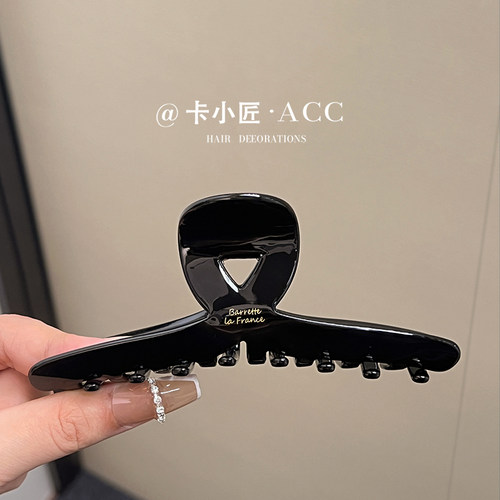 高级感醋酸抓夹女发量多盘发发夹