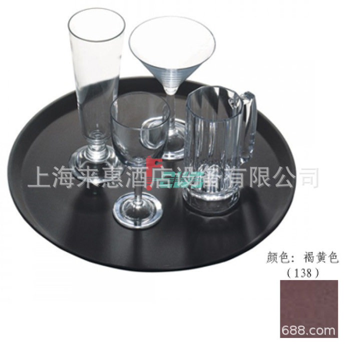 圆形防滑托盘美国CAMBRO金宝 1400TL-138 14＂餐饮用具(褐黄色)