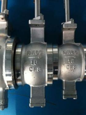 VQ47F/H-16P不锈钢V型调节球阀/高平台手动V型球阀