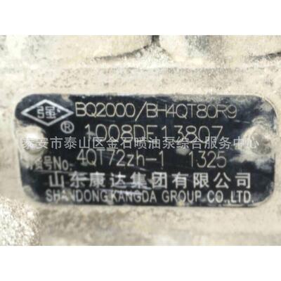 BQ2000系列喷油泵总成BH4QT80R9康达喷油泵4QT72zh-1现货