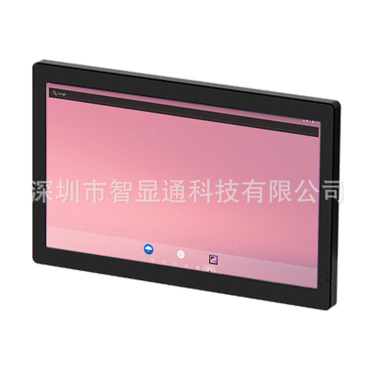 黑色15.6寸壁挂液晶广告机安卓触摸一体机智能广告显示高清屏厂家