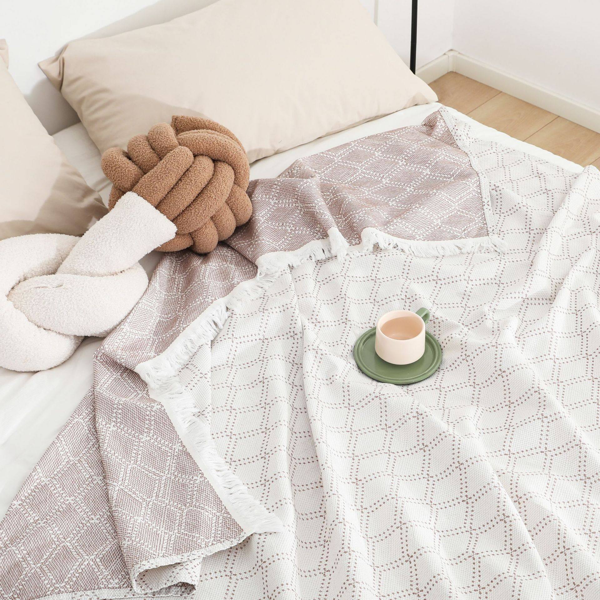 简约风格沙发套罩巾盖布四季通用沙发垫盖毯毛巾毯