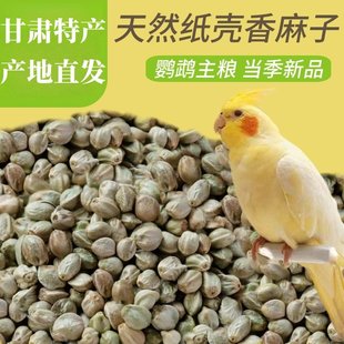 麻子鹦鹉粮牡丹玄风和尚纸壳麻子大颗粒饲料油纸皮火麻籽鸟粮鸟食