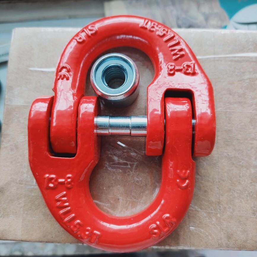 起重链条蝴蝶扣连接器卡扣链条连接扣锰钢链条蝴蝶扣起重双环扣