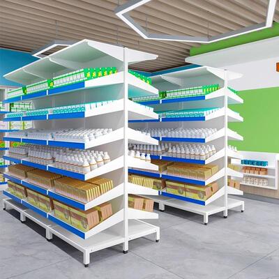 中山西药架医院药店药房药柜货架卫生室诊所开放式药品专用药品架