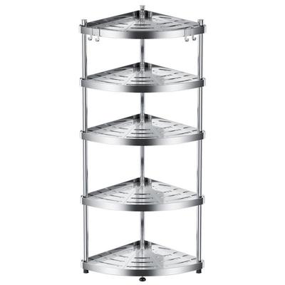 层不锈钢落地置物架KNS厨房多收功能纳架板调料用品架家菜用多三