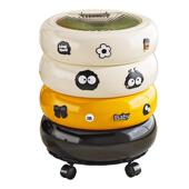 家用垃意圾桶高颜值动厨房客卧室带DF 7635盖可厅移大号纸篓创卡